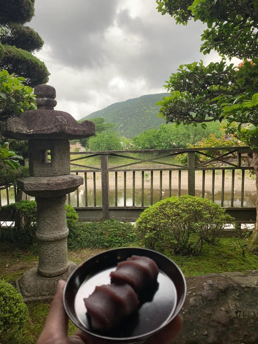 赤福本店で食べる出来立て赤福