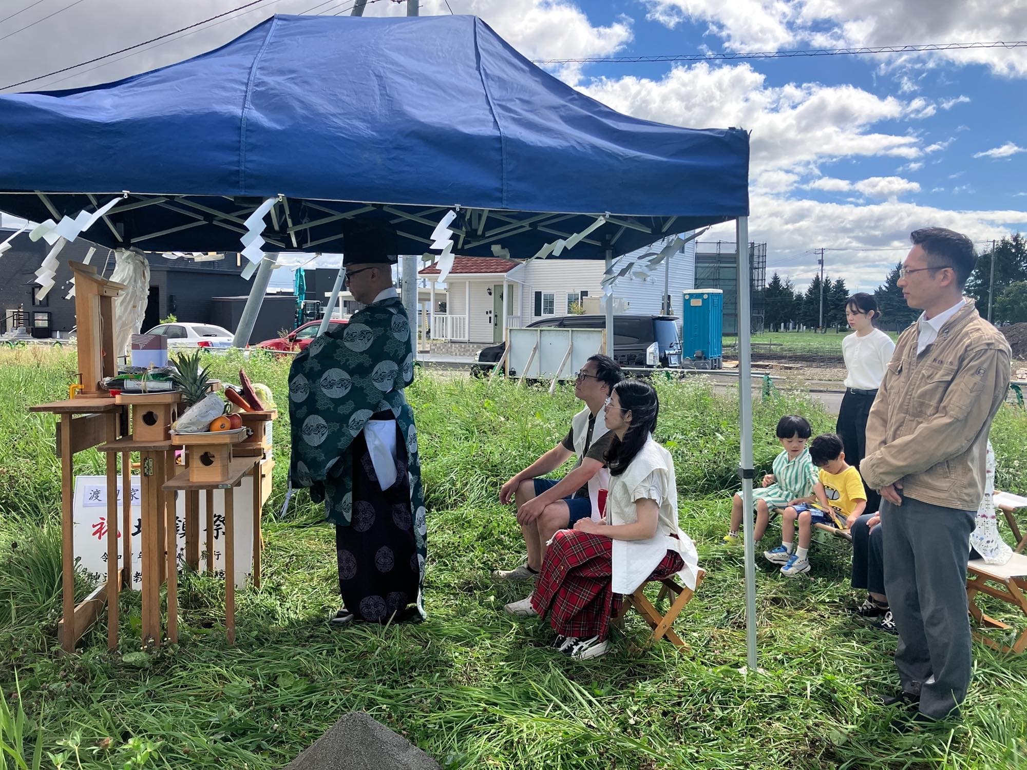 【新築住宅計画】南幌町にて、地鎮祭を行いました