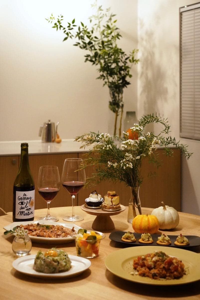 器とインテリア、我が家のホームパーティー編