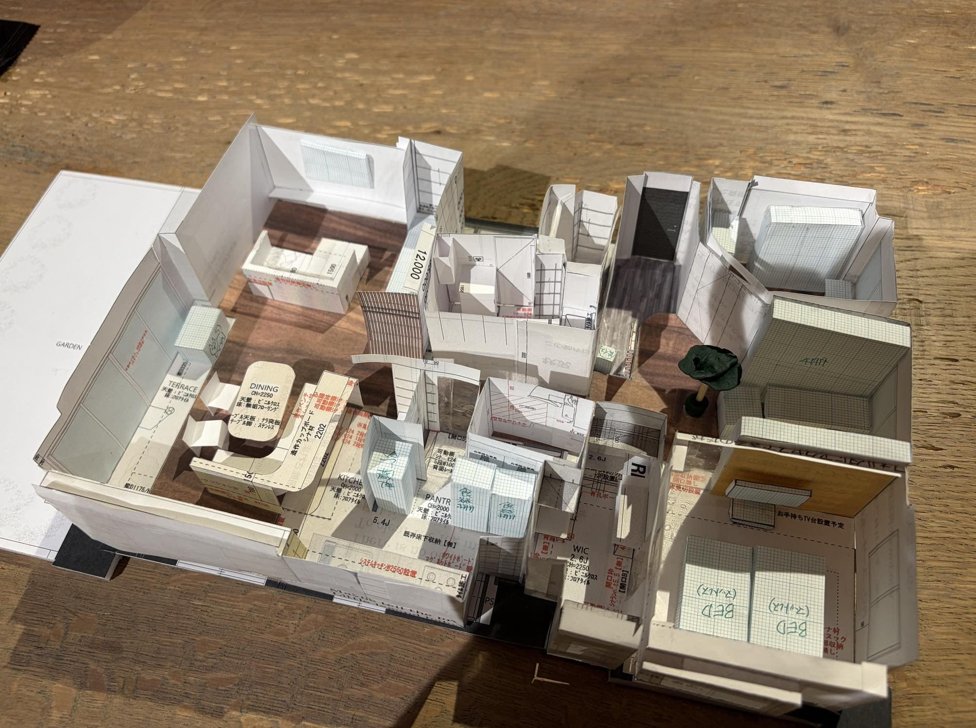 お客様お手製！模型でイメージが一気にリアルに☆