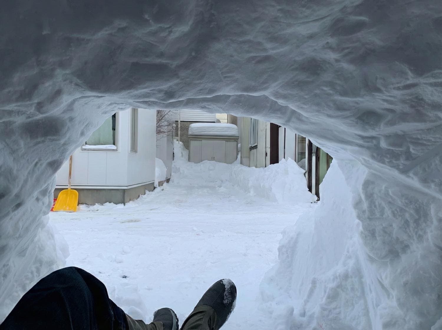 お家でかまくらづくり