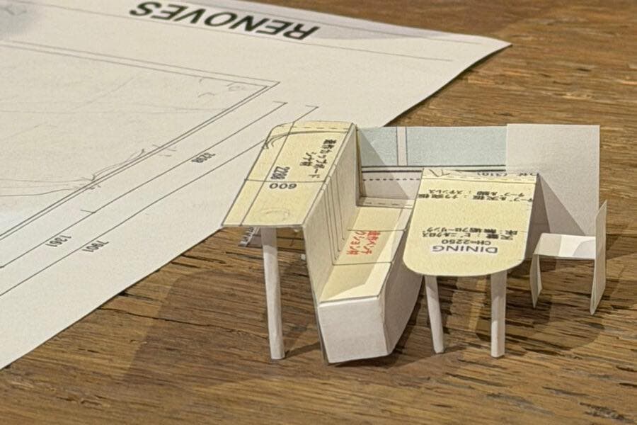 あの「お手製模型」がついに実物に！完成見学会 RENO CAFE「Remastered」開催