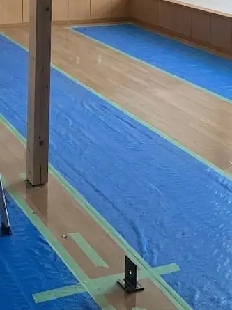 柱を建てて新しい空間に